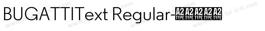 BUGATTIText Regular字体转换